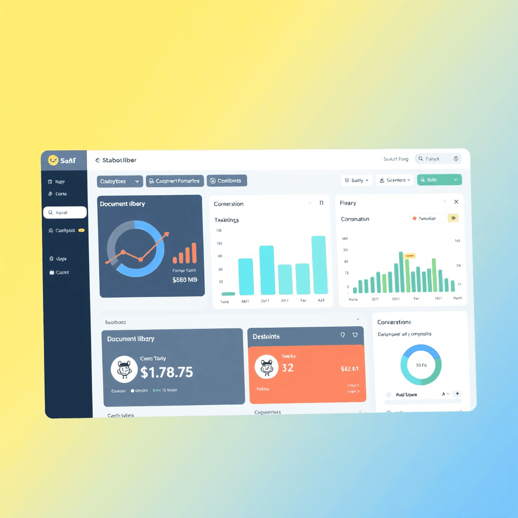Chatbot analytics dashboard preview